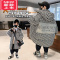 可莉允男童冬装羽绒棉服2022新款中大儿童洋气长款棉衣袄男孩冬季外套潮