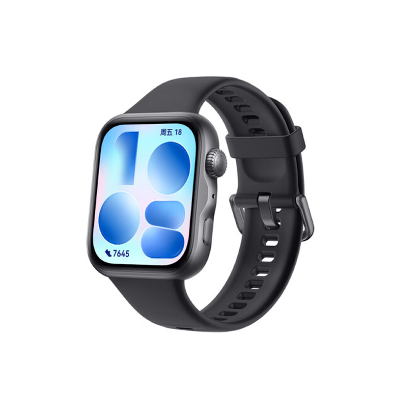 华为HUAWEI WATCH FIT 5铝合金表壳 韵律黑 超轻薄大屏腕上微运动强劲续航华为智能手表