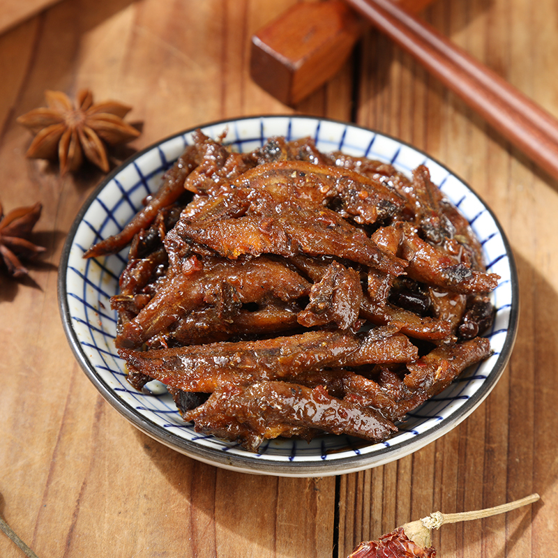 巧娃小鱼仔(大师鱼)208g/包 休闲零食 辣条 辣鱼 鱼干