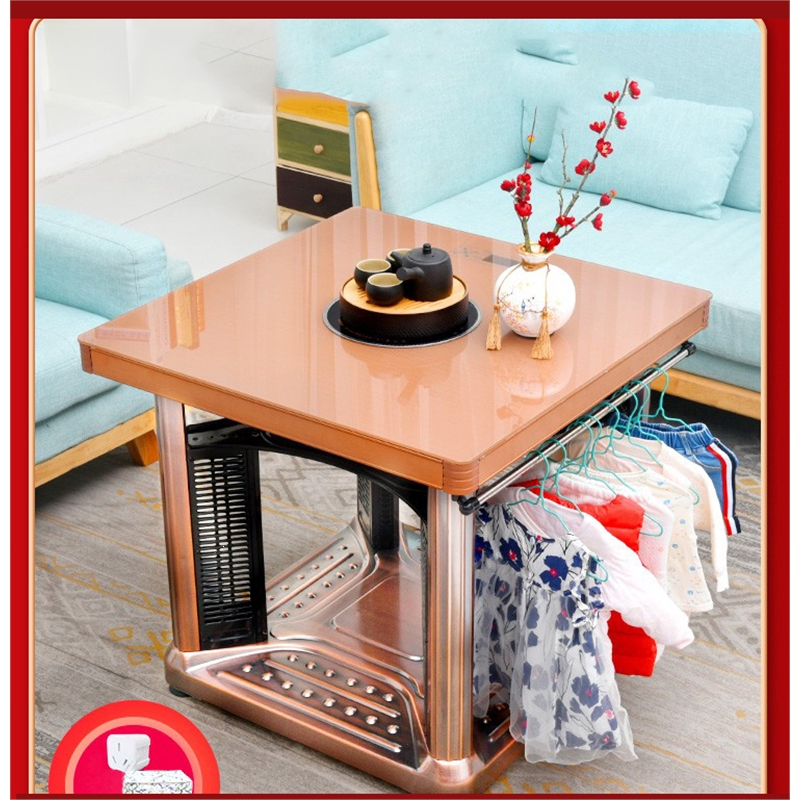 纳丽雅电暖桌取暖桌烤火桌子家用电烤炉取暖电火炉电暖气正方形取暖器