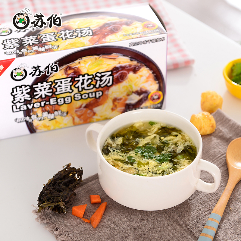 苏伯 紫菜蛋花汤8g*10高清大图