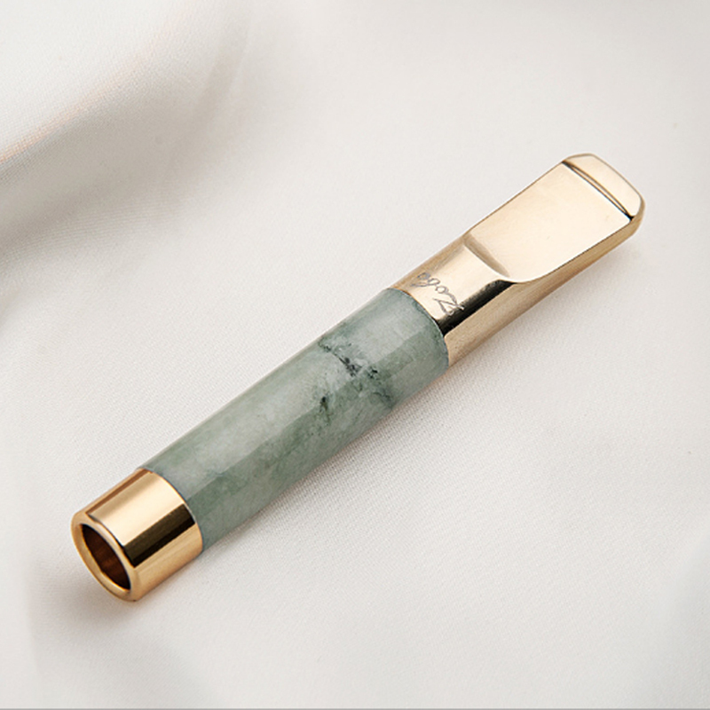 zobo正牌玉石烟嘴过滤烟嘴可清洗循环金属过滤器礼盒装