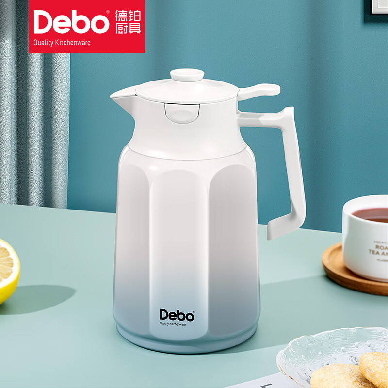 德铂(Debo)海伦娜八角保温壶316不锈钢家用水壶1.6lDEP-896