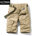 HLCOMAN多口袋工装短裤男宽松直筒休闲5五分夏季薄款ins休闲中裤潮牌五闲