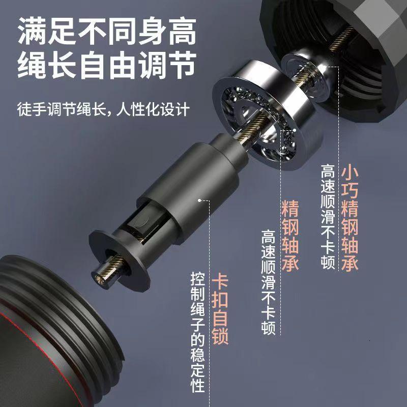 负重钢丝跳绳健身锻炼运动学生比赛轴承跳绳体育用品批发_385高清大图