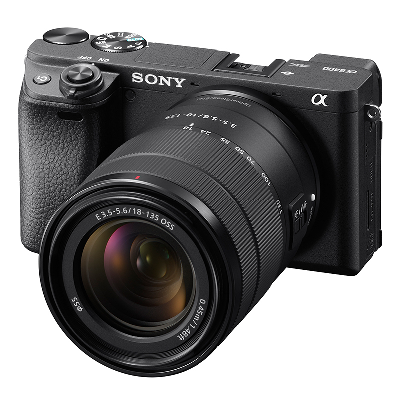 索尼(SONY)Alpha 6400M APS-C画幅微单旅行便携套装 半画幅数码相机(黑色 SEL18135镜头 ILCE-6400M/A6400M/α6400m)