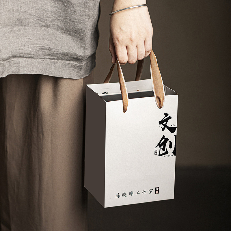 領藝 优选茶杯主人杯陶瓷品茗杯小茶杯中式茶礼功夫茶具 石红瑞鹤宽宏铜底杯礼盒装