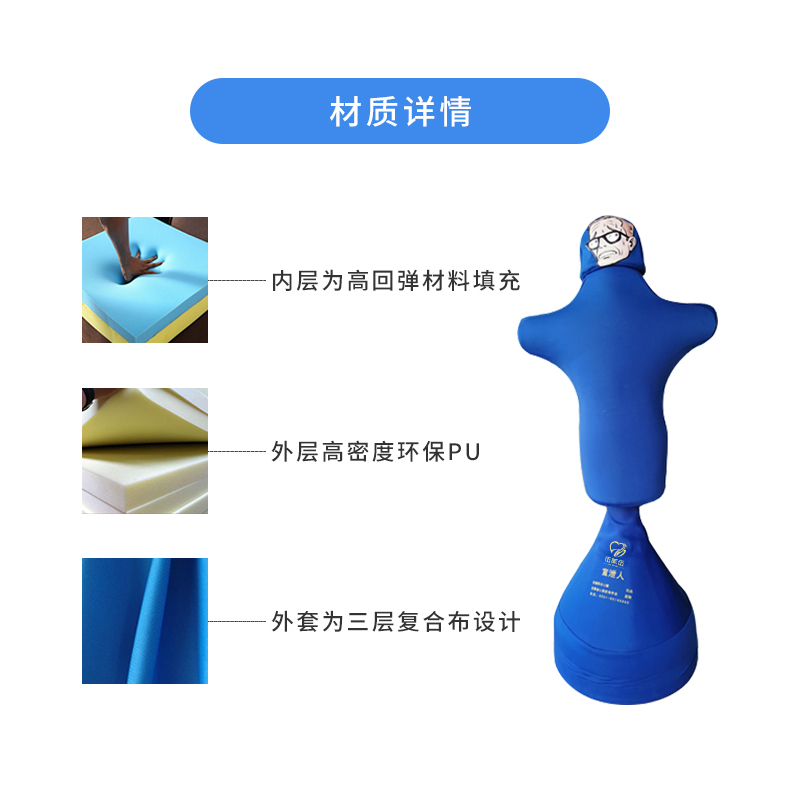 伍贰伍WEW-CS宣泄人套装仿真硅胶假人情绪发泄设备心理宣泄室器材高清大图
