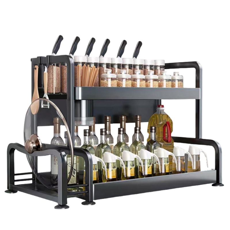 豫汉迎台面置物架筷刀架调料架40cm个高清大图