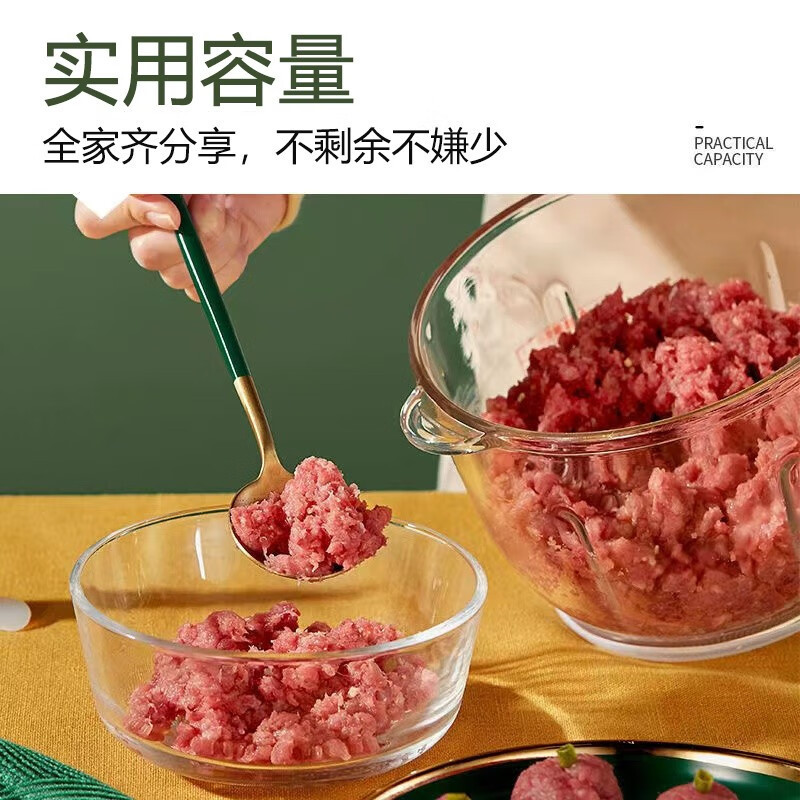 先锋(SINGFUN)绞肉机搅拌机家用绞馅机碎肉机电动小型碎菜料理机打蒜蓉辣椒酱塑头玻璃3升单刀DJR-G1806