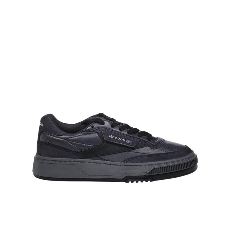 锐步(REEBOK)男款真皮穿孔圆头系带跑鞋透气舒适运动休闲鞋