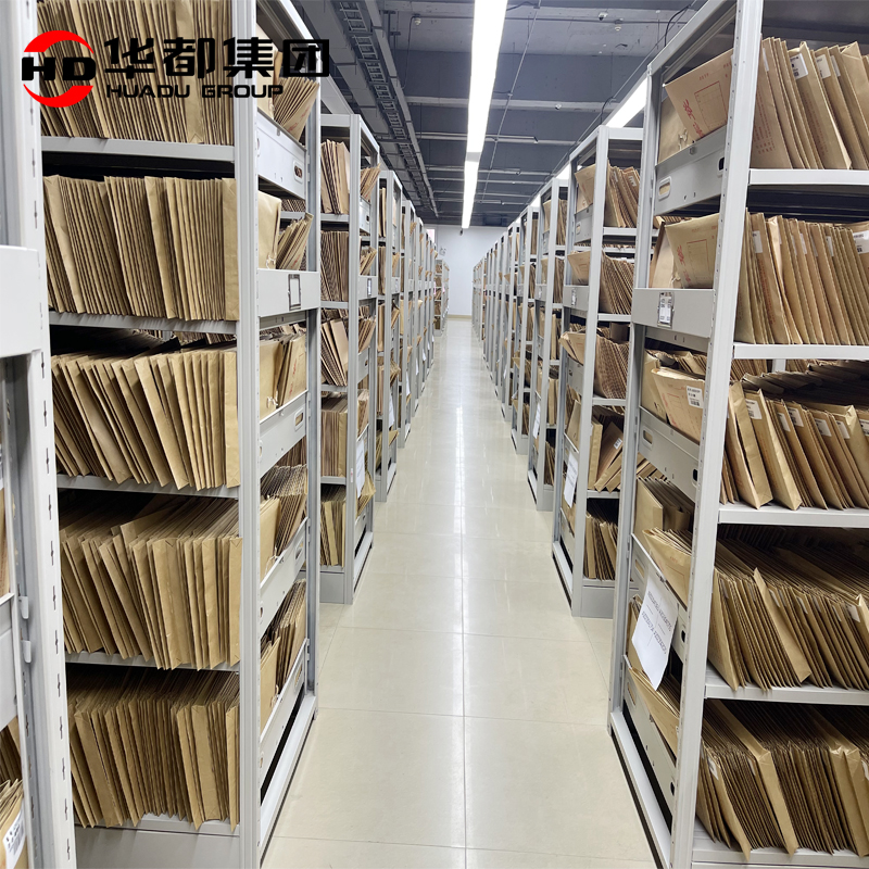 华都HDS-56 钢制五层无侧书架华都钢木书架置物架木护板书柜文件架档案架靠墙展示架图书馆客厅书房高清大图