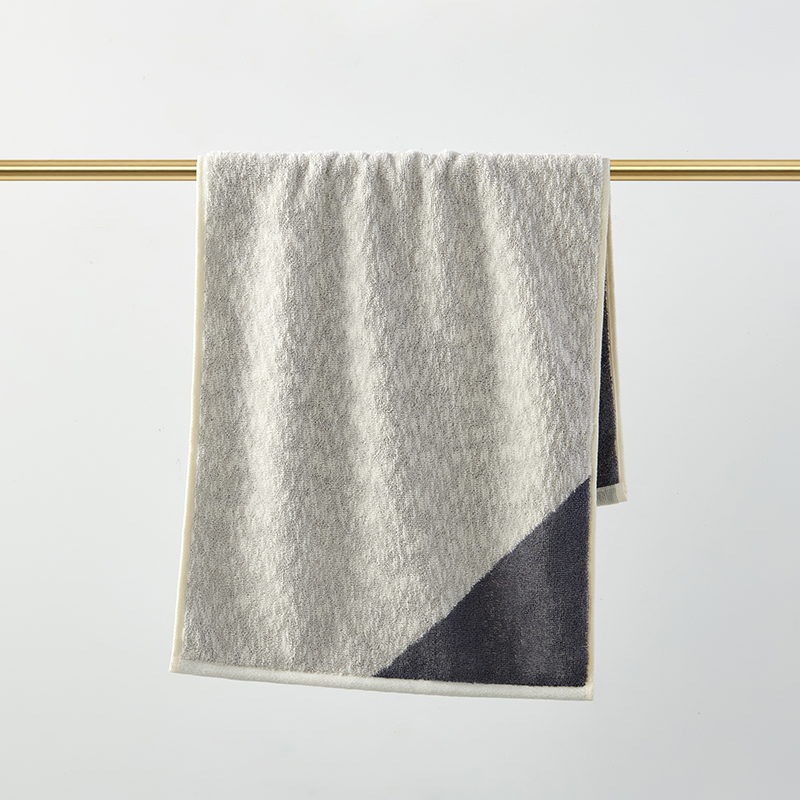 洁玉 梵星加厚纯棉毛巾34*74cm 105g 1条装 J4031F 灰色