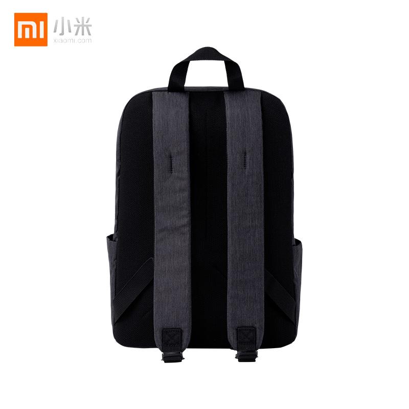 小米双肩包小背包男女通用运动包日常休闲双肩包学生书包旅行包黑色10