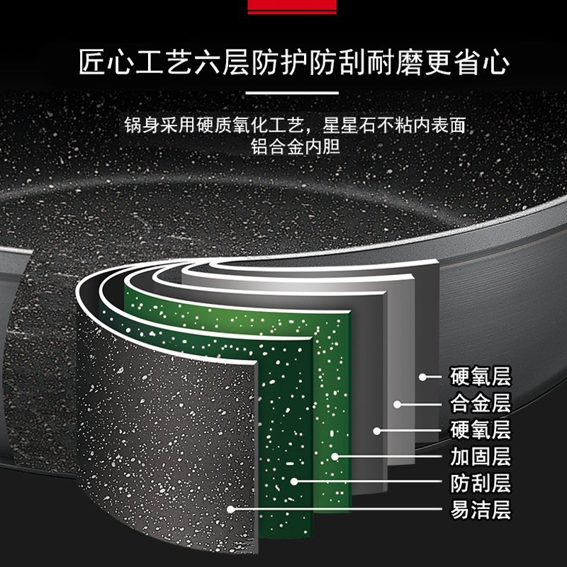 苏泊尔/SUPOR 锅具汤锅PT22W1麦饭石色家用电磁炉锅火锅燃气不粘铝奶锅电磁炉燃气灶