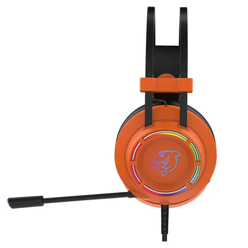 斗鱼(DOUYU.COM)DHG160游戏耳机 虚拟7.1声道 头戴式耳机 电竞耳机游戏耳麦 吃鸡耳机USB游戏耳麦橙色