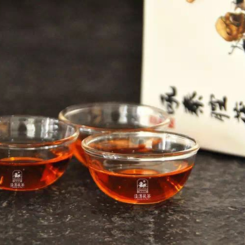 泾渭茯茶 吼秦腔900g 陕西特产黑茶 泾阳茯茶 金花茯砖茶叶 伏茶 当年茶高清大图