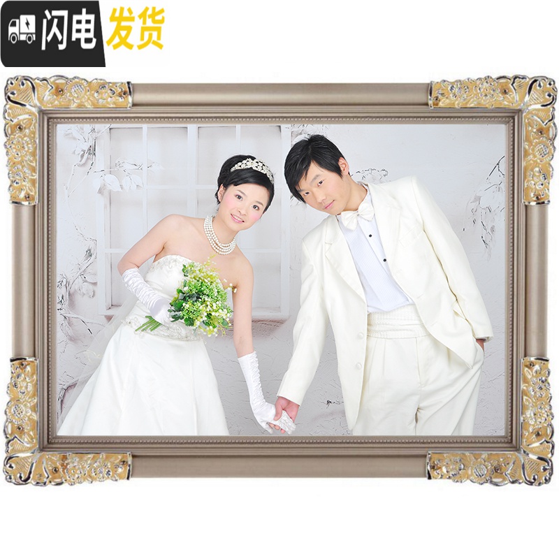 三维工匠照片定制十字绣2019新款diy手工刺绣简单线绣情侣结婚小件自己绣 16寸40厘米精修+满绣高清大图