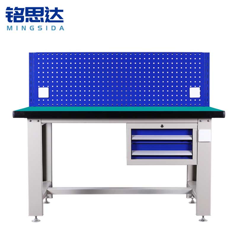 铭思达重型工作台操作台1.5米二抽单挂板张