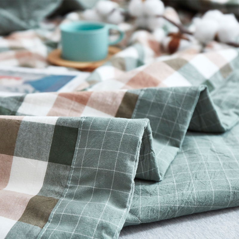 三极户外(Tri-Polar)TP2720全棉水洗棉夏凉被180*200cm被子 (计价单位：件) 宜居格调绿高清大图