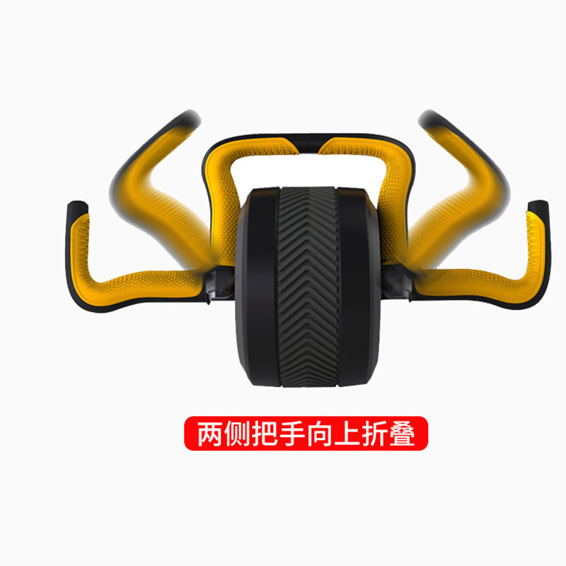 多功能回弹健腹轮自动回弹负重哑铃提壶铃两用健身训练减肥塑形