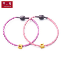 周大福Q字母路路通黄金饰品足金吊坠(工费:48计价)F189560