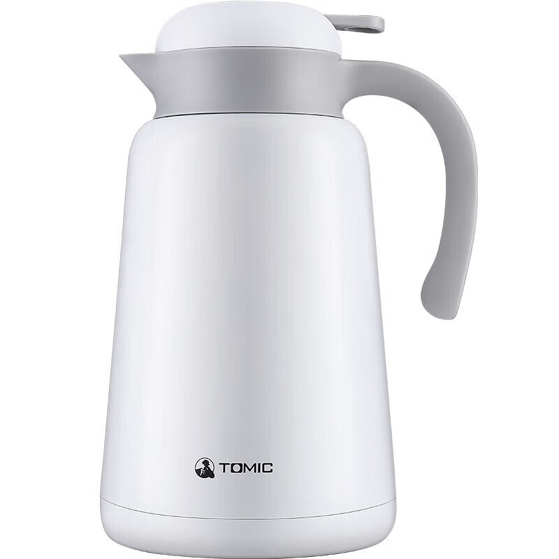 特美刻 1.9L大容量 保温水壶双层316不锈钢暖瓶热水瓶 TJ70009 白色