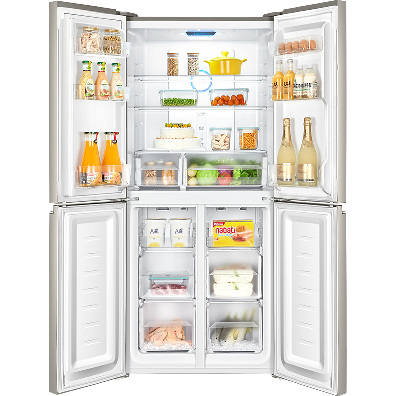 倍科(beko)GNE0432SL 432升冰箱 十字对开门冰箱 对门冰箱大容量变频压缩机(琥珀琉璃金)