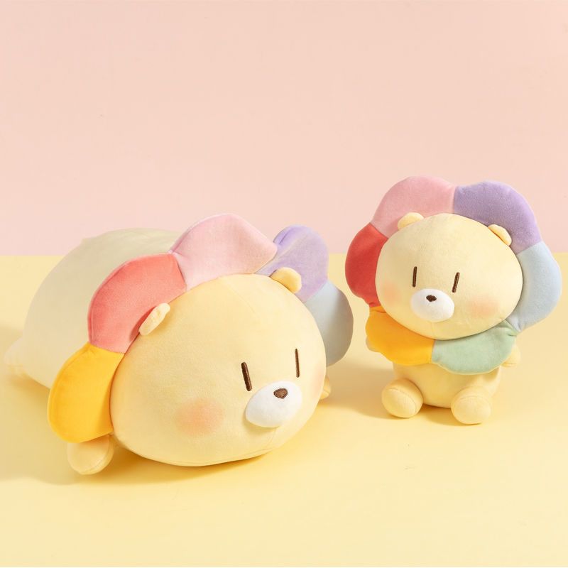 miniso名创优品小狮bobo系列坐姿趴姿公仔玩偶毛绒玩具儿童可爱坐姿