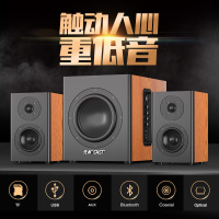 先科(SAST)家庭影院k歌电视音响10寸超重低音炮2.1台式电脑笔记本音箱蓝牙音响大功率木质客厅卧室手机通用
