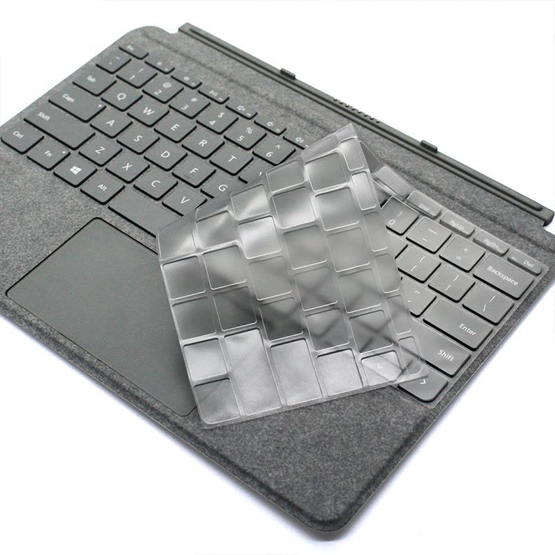 新new微软surface go笔记本键盘贴膜二合一平板电脑按键防尘套凹凸键位膜轻薄透明防水保护罩高清屏幕钢化膜图片