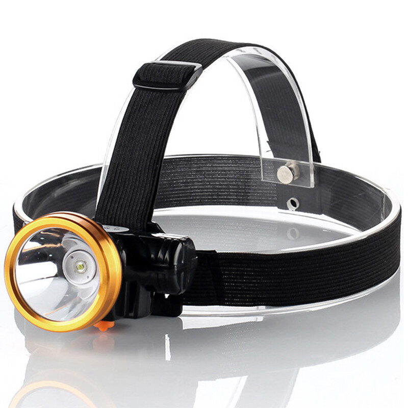 LED锂电强光远射户外头戴手电筒矿灯迷你款便携高清大图