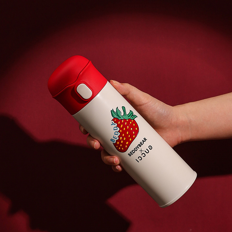 杯具熊(beddybear) TB-TT347-480草莓保温杯 480ml