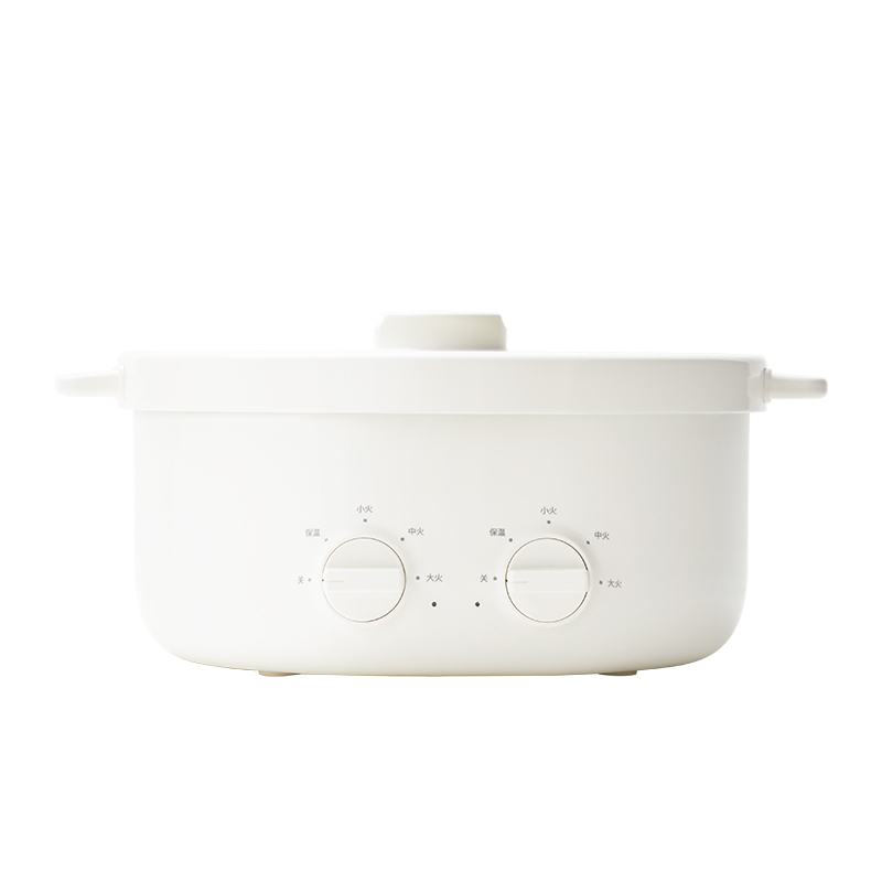 olayks.立时 6L鸳鸯分体火锅OLK-02-10 白色 6L