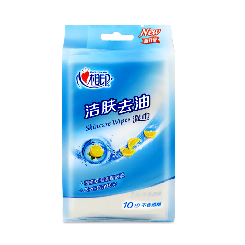 心相印XCB001心相印洁肤系列单片装湿巾(17-1版)10片*10包装