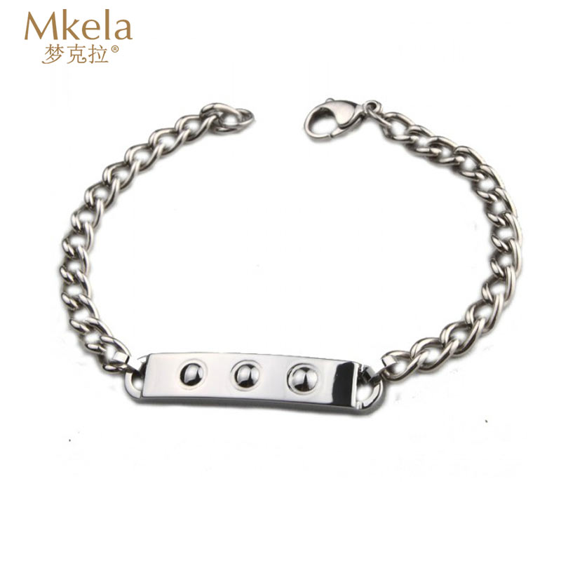 梦克拉 Mkela 钨金手链 复古铆钉