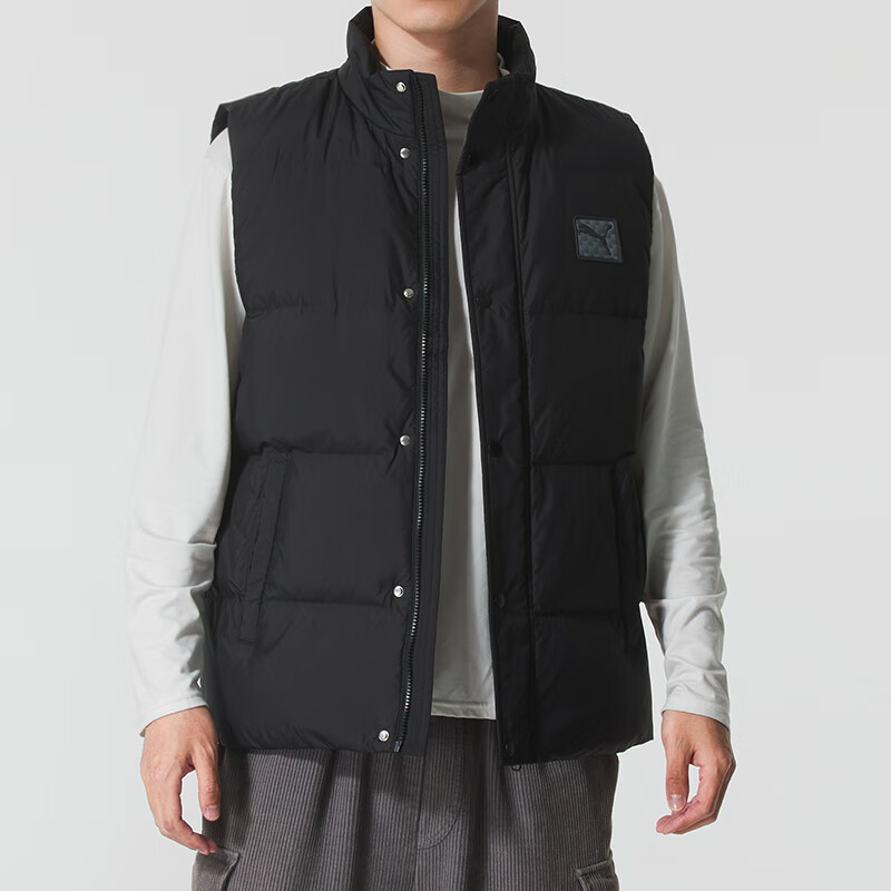 彪马(PUMA)羽绒马甲男装新款运动服上衣休闲保暖背心外套635755-01 ZP高清大图