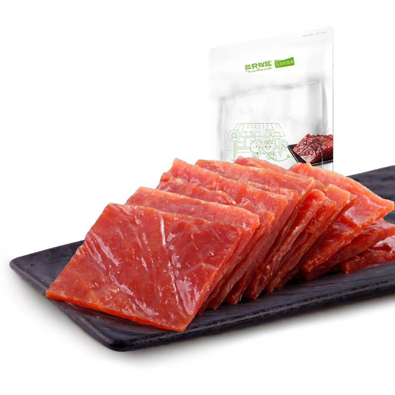 三只松鼠 肉脯 猪肉脯210g(休闲零食)