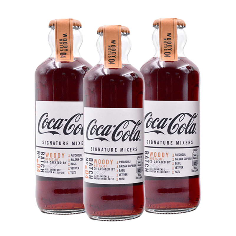 英国进口 复古版可口可乐 烟熏味 200ml*4瓶装 可直饮 可调酒 碳酸饮料