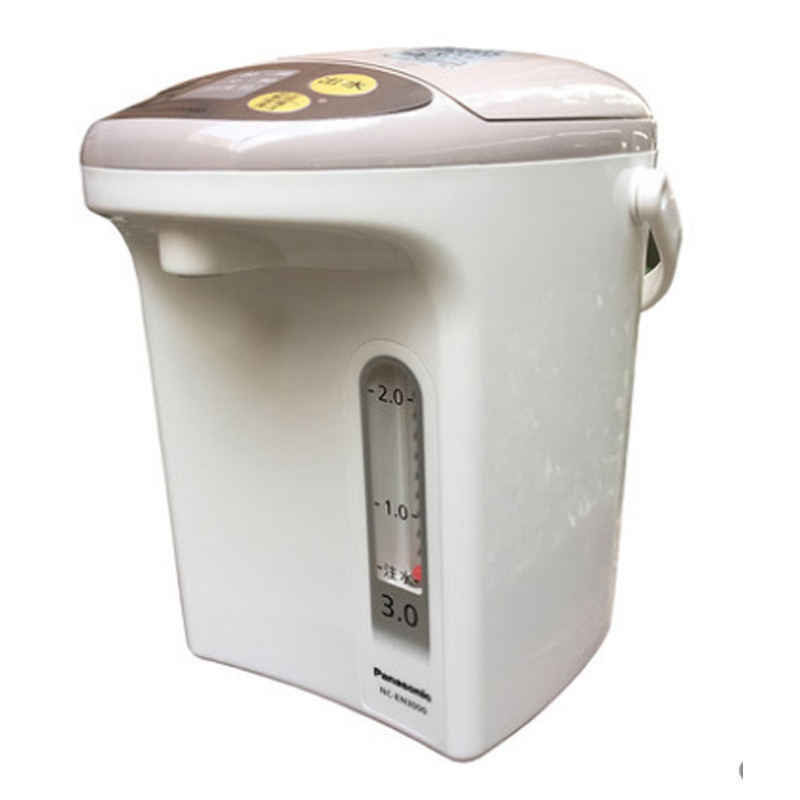 松下panasonic家用电热水瓶ncen3000保温电烧水壶3l备长炭涂层内胆防