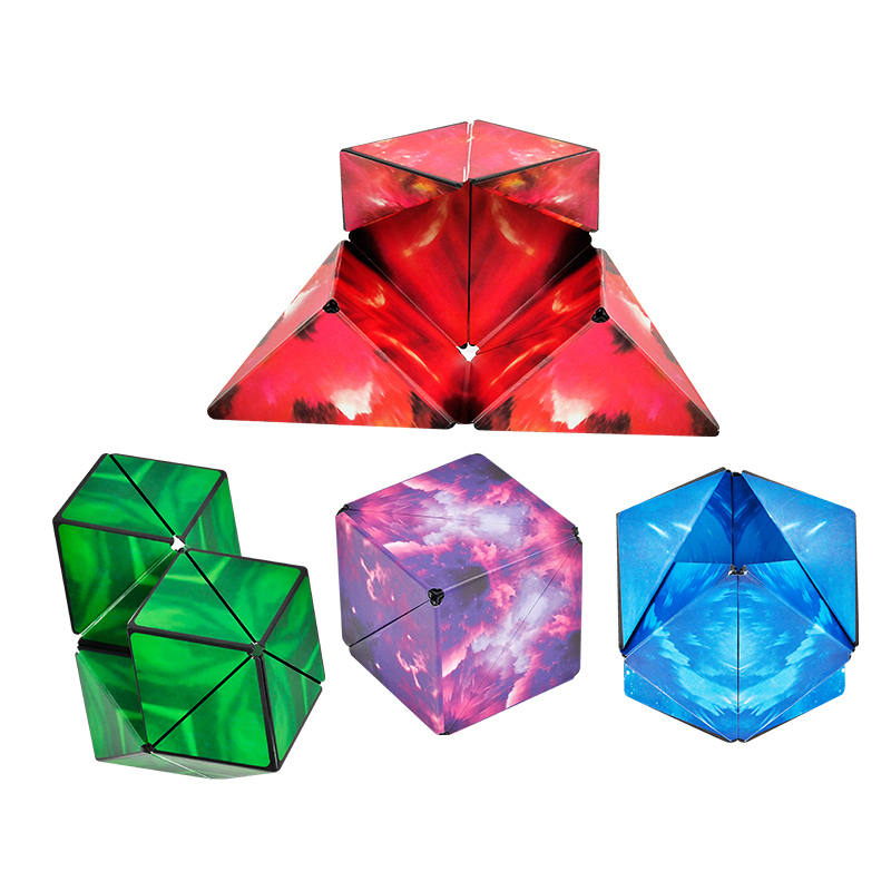 异型百变组合3d磁性立体几何魔方空间思维益智儿童万圣节玩具礼物