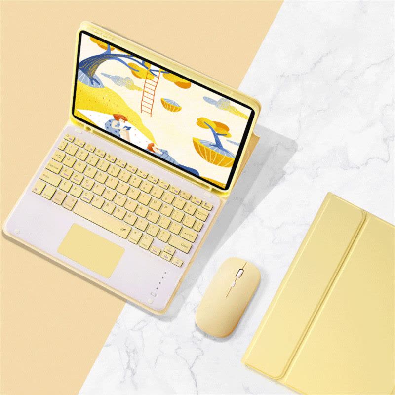 酷愛果适用于iPad6/7/8/9苹果平板皮套10.2air2保护套蓝牙键盘鼠标air310.5带休眠pro9.7防摔图片