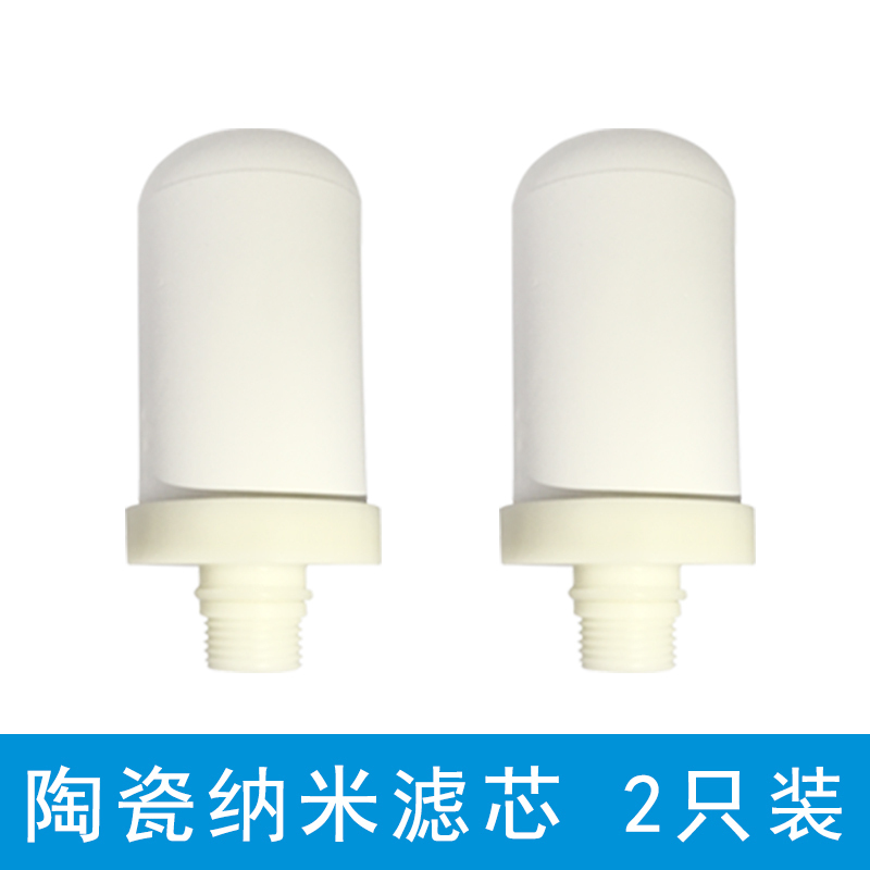 杨枝净水器陶瓷纳米滤芯厨房水龙头滤水器家用直饮自来水过滤器一机二滤透明白