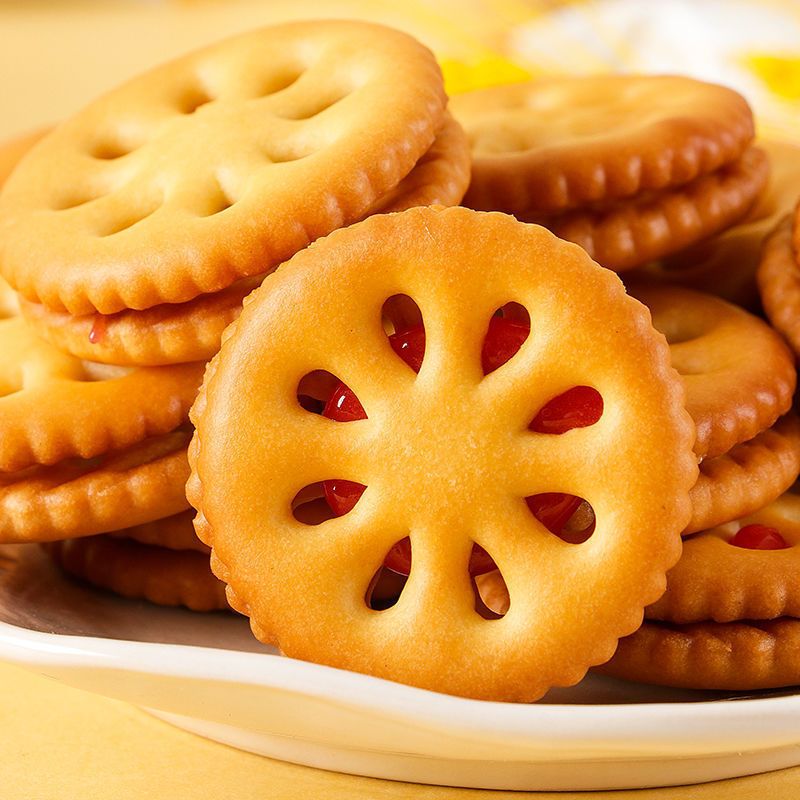 真好意果酱夹心饼干整箱儿童休闲网红零食早餐饼干代餐300g