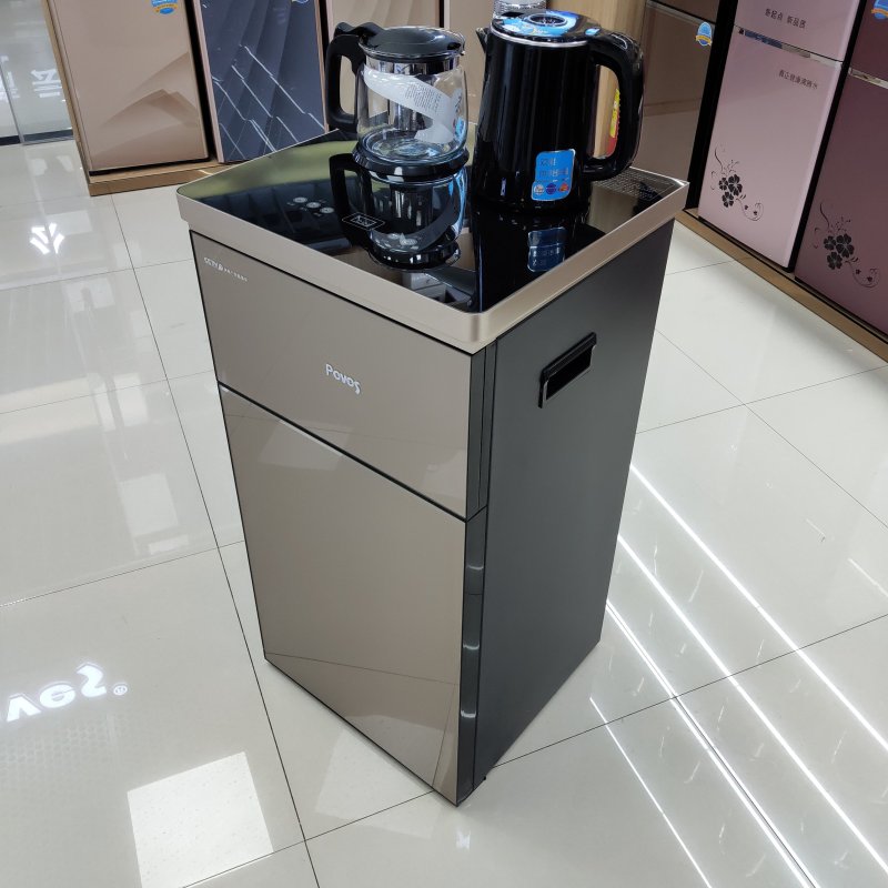Peves/奔腾饮水机-BT8603 金色双层立式家用全自动包胶壶新款多功能茶吧机