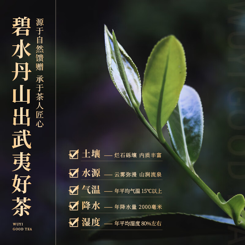 正山堂 岩语·武夷迎宾·水仙 茶叶礼盒 乌龙茶*249g(单位:盒)高清大图
