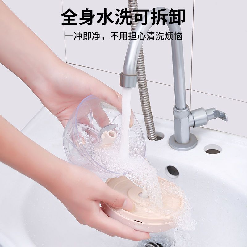 蒜泥神器手拉捣蒜泥神器家用搅蒜器多功能拉蒜神器绞陷神器搅碎机 豪华版小号170ML