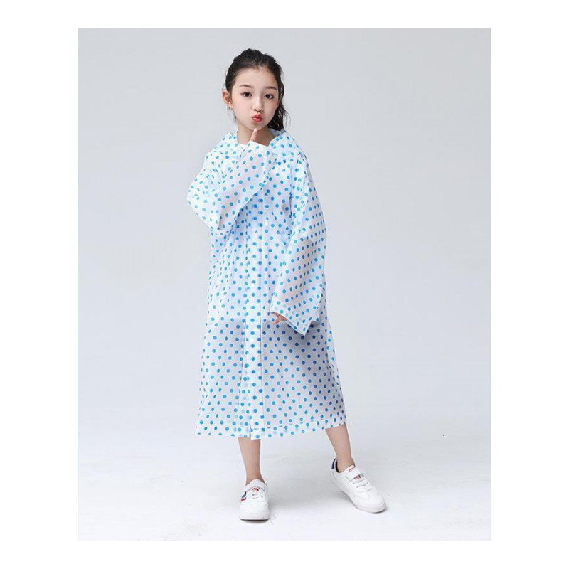 美帮汇eva儿雨衣定制男女童 蓝色均码