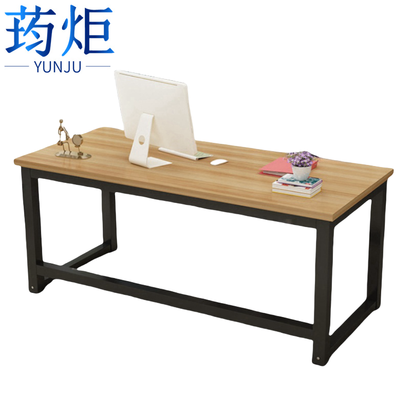 荺炬 办公桌钢木高清大图