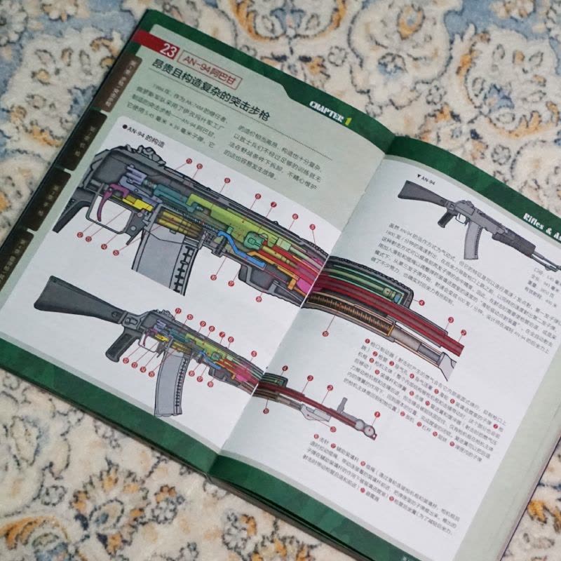 [醉染正版]世界军用枪图鉴 军事图鉴系列 坂本明 军事科普书籍枪械百科全书 游戏影视设计师的军事参考 枪械外形细节设计和图片